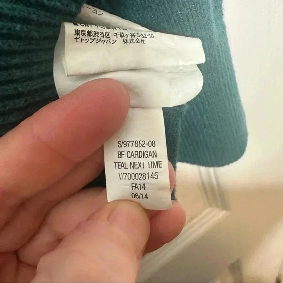 Old Navy Cardigan Long Blueish-Green  Size Extra Small - Picture 10 of 16